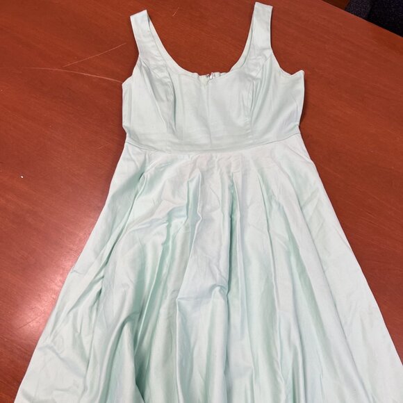 Hell Bunny Mint Green Dress - Picture 1 of 5